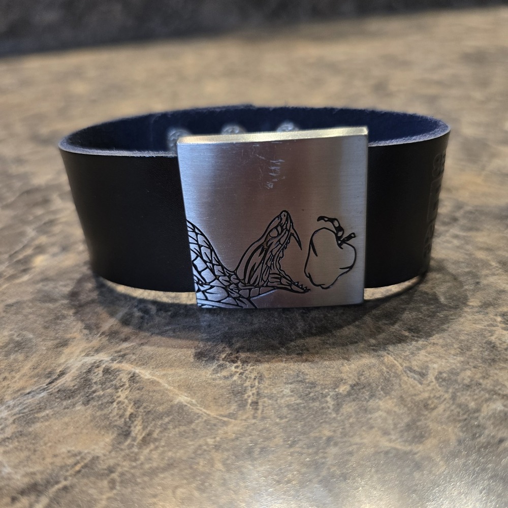 *Rare* Serpents Bite Apple Flavored Wisky Leather Cuff Bracelet